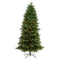 7’ South Carolina Fir Artificial Christmas Tree with 550 Clear LED Lights and 2078 Bendable Branches-Christmas Tree-Parc Decor
