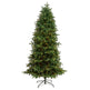 7’ South Carolina Fir Artificial Christmas Tree with 550 Clear LED Lights and 2078 Bendable Branches-Christmas Tree-Parc Decor