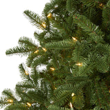 7’ South Carolina Spruce Artificial Christmas Tree with 500 White Warm Lights and 2644 Bendable Branches-Christmas Tree-Parc Decor
