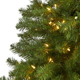 7' Springfield Artificial Christmas Tree with 400 Warm Clear Lights and 916 Bendable Branches-Christmas Tree-Parc Decor