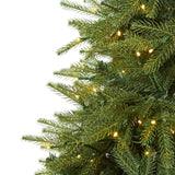 7’ Vancouver Fir “Natural Look” Artificial Christmas Tree with 500 Clear LED Lights and 2542 Bendable Branches-Christmas Tree-Parc Decor