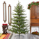 7’ Vancouver Mountain Pine Artificial Christmas Tree with 374 Bendable Branches-Christmas Tree-Parc Decor