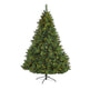 7’ West Virginia Full Bodied Mixed Pine Artificial Christmas Tree with 450 Clear LED Lights and Pine Cones-Christmas Tree-Parc Decor