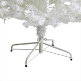 7' White Artificial Christmas Tree with 1000 Bendable Branches and 350 Clear LED Lights-Christmas Tree-Parc Decor