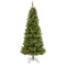 7’ White Mountain Pine Artificial Christmas Tree with 400 Clear LED Lights and Pine Cones-Christmas Tree-Parc Decor