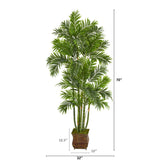 70” Areca Palm Artificial Tree in Metal Planter-Parc Decor