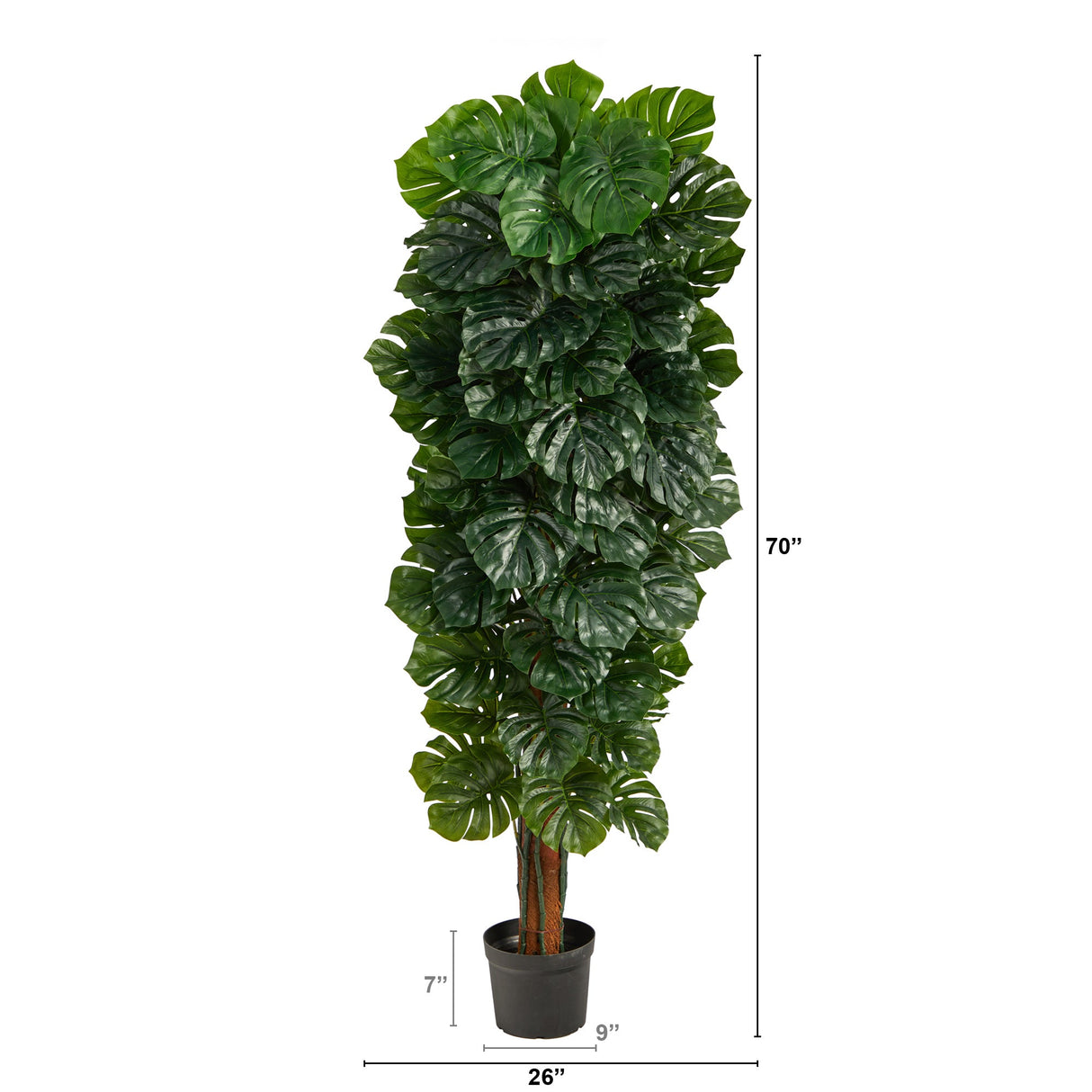 70” Monstera Artificial Tree (Indoor/Outdoor)-Parc Decor