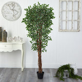 70” Variegated Ficus Artificial Tree UV Resistant (Indoor/Outdoor)-Parc Decor