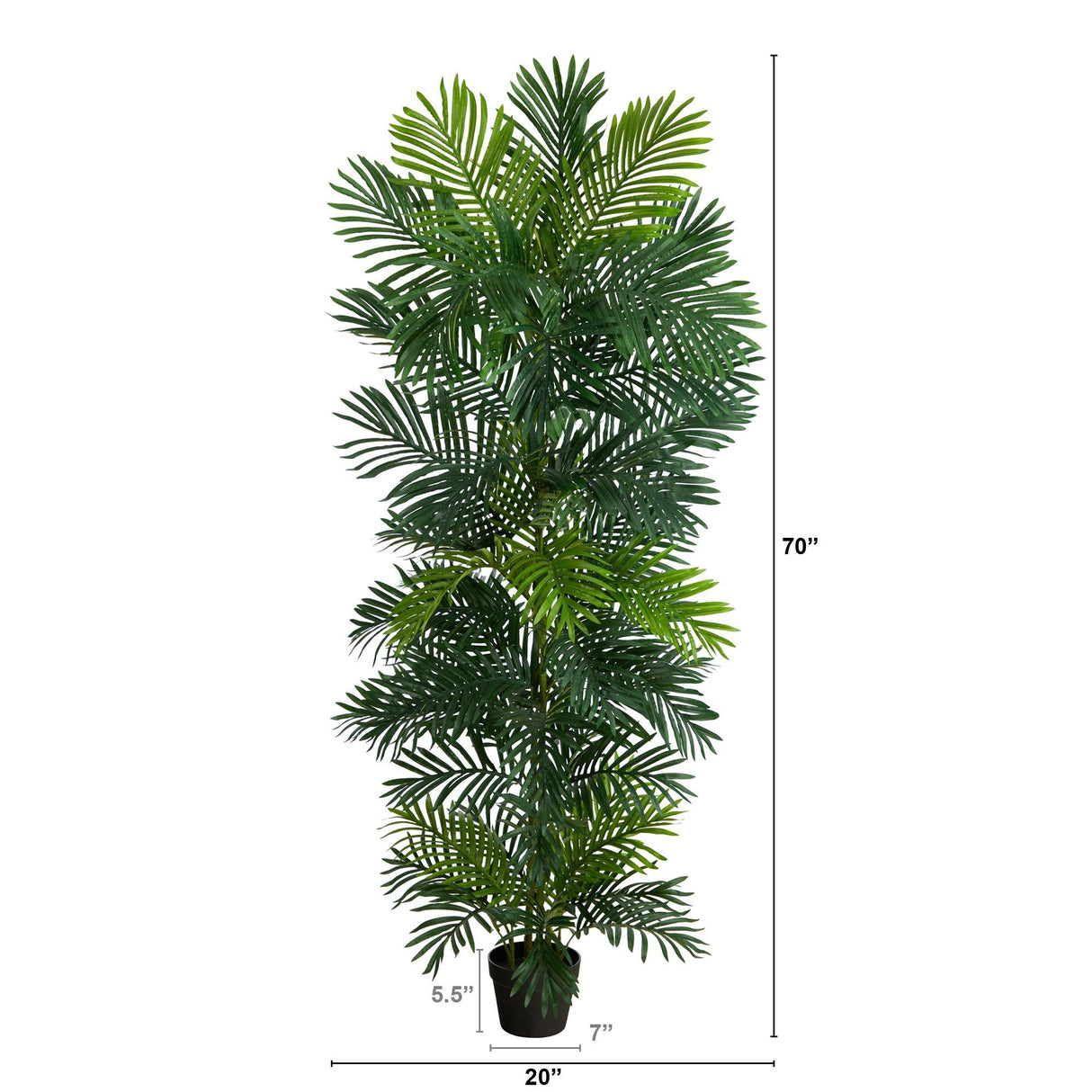 70” Areca Artificial Palm Tree UV Resistant (Indoor/Outdoor)-Tree-Parc Decor