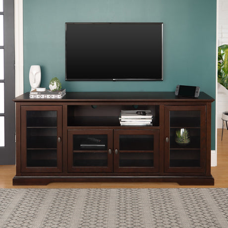 70" Highboy Style Wood TV Stand-Entertainment-Parc Decor