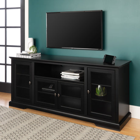 70" Highboy Style Wood TV Stand-Entertainment-Parc Decor