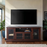 70" Highboy Style Wood TV Stand-Entertainment-Parc Decor