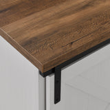 70" Sliding Barn Door TV Console