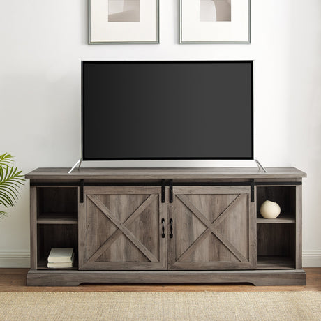 70" Sliding Barn Door TV Console-Entertainment-Parc Decor