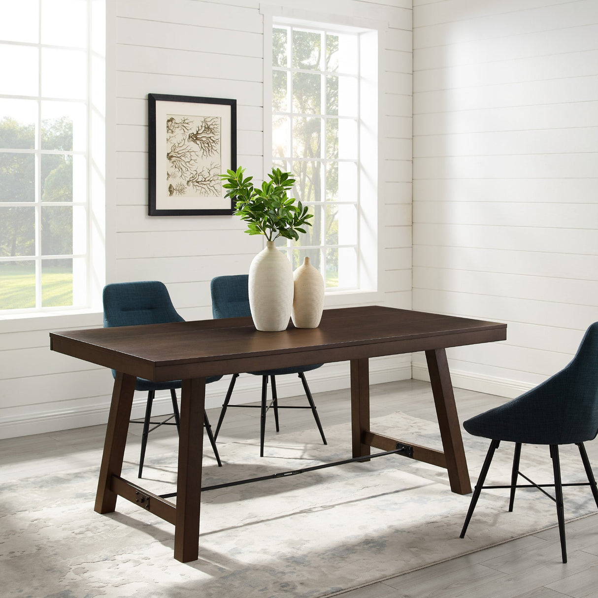 70" Trestle Dining Table-Dining / Kitchen-Parc Decor