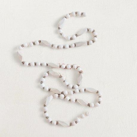 72" Paulowina Wood Bead Garland Decor