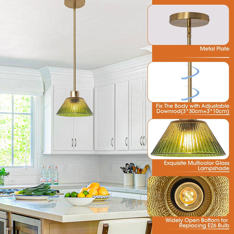 7.5 Inch Yetta 1-Light Island Pendant Light-Parc Decor