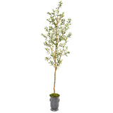 7.5’ Olive Artificial Tree in Decorative Planter-Parc Decor
