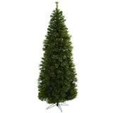7.5’ Cashmere Slim Christmas Tree w/Clear Lights-Christmas Tree-Parc Decor