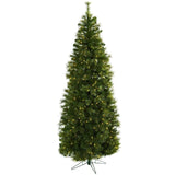 7.5’ Cashmere Slim Christmas Tree w/Clear Lights-Christmas Tree-Parc Decor