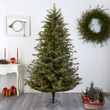 7.5’ Classic Pine & Pine Cone Christmas Tree-Christmas Tree-Parc Decor