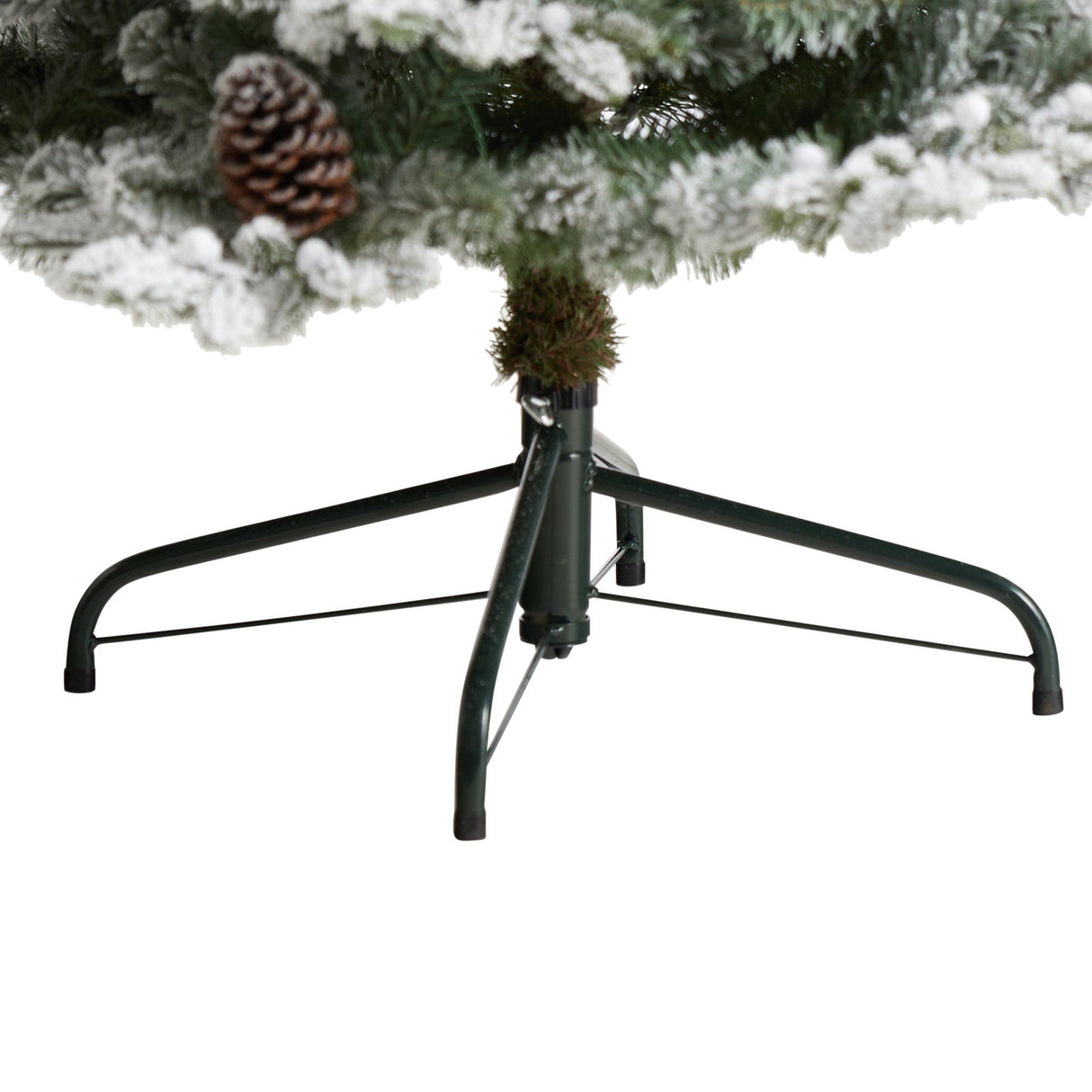 7.5' Flocked Alaskan Pre-Lit Artificial Christmas Tree 350 LED Lights and 2155 Bendable Branches-Christmas Tree-Parc Decor