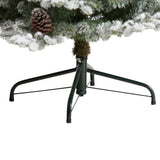 7.5' Flocked Alaskan Pre-Lit Artificial Christmas Tree 350 LED Lights and 2155 Bendable Branches-Christmas Tree-Parc Decor