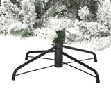 7.5’ Flocked Livingston Fir Artificial Christmas Tree with Pine Cones and 1336 Bendable Branches-Christmas Tree-Parc Decor