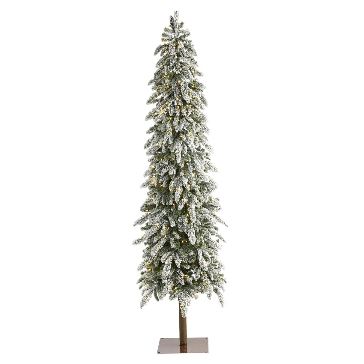 7.5’ Flocked Washington Alpine Artificial Christmas Tree-Christmas Tree-Parc Decor