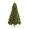7.5’ Golden Tip Washington Pine Artificial Christmas Tree with 600 Clear Lights, Pine Cones and 1568 Bendable Branches-Christmas Tree-Parc Decor