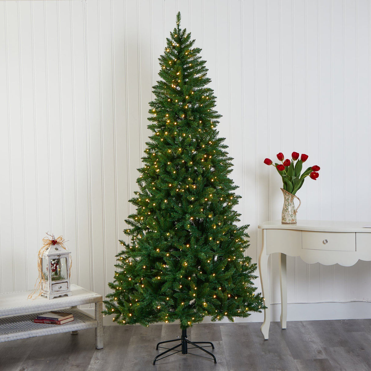 7.5’ Green Valley Fir Artificial Christmas Tree with 500 Clear LED Lights-Christmas Tree-Parc Decor