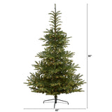 7.5’ Layered Washington Spruce Artificial Christmas Tree with 550 Clear LED Lights and 1325 Bendable Branches-Christmas Tree-Parc Decor