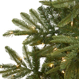7.5’ Layered Washington Spruce Artificial Christmas Tree with 550 Clear LED Lights and 1325 Bendable Branches-Christmas Tree-Parc Decor
