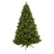 7.5’ North Carolina Mixed Pine Artificial Christmas Tree with 470 Warm White LED Lights, 1895 Bendable Branches and Pinecones-Christmas Tree-Parc Decor