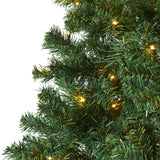 7.5' Northern Tip Pine Artificial Christmas Tree with 400 Clear LED Lights-Christmas Tree-Parc Decor