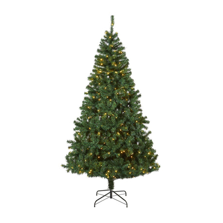 7.5' Northern Tip Pine Artificial Christmas Tree with 400 Clear LED Lights-Christmas Tree-Parc Decor