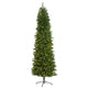7.5’ Slim Green Mountain Pine Artificial Christmas Tree with 350 Clear LED Lights-Christmas Tree-Parc Decor