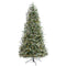 7.5’ Snowed Tipped Clermont Mixed Pine Artificial Christmas Tree with 600 Clear LED Lights, Pine Cones and 1784 Bendable Branches-Christmas Tree-Parc Decor