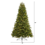 7.5’ Washington Fir Artificial Christmas Tree with 600 Clear Lights and 1610 Bendable Branches-Christmas Tree-Parc Decor