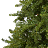 7.5’ Washington Fir Artificial Christmas Tree with 600 Clear Lights and 1610 Bendable Branches-Christmas Tree-Parc Decor