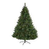 7.5’ West Virginia Full Bodied Mixed Pine Artificial Christmas Tree with 600 Clear LED Lights and Pine Cones-Christmas Tree-Parc Decor
