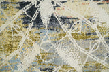 2x4 Hand Knotted Modern Olive And Charcoal Wool and Art Silk Rug