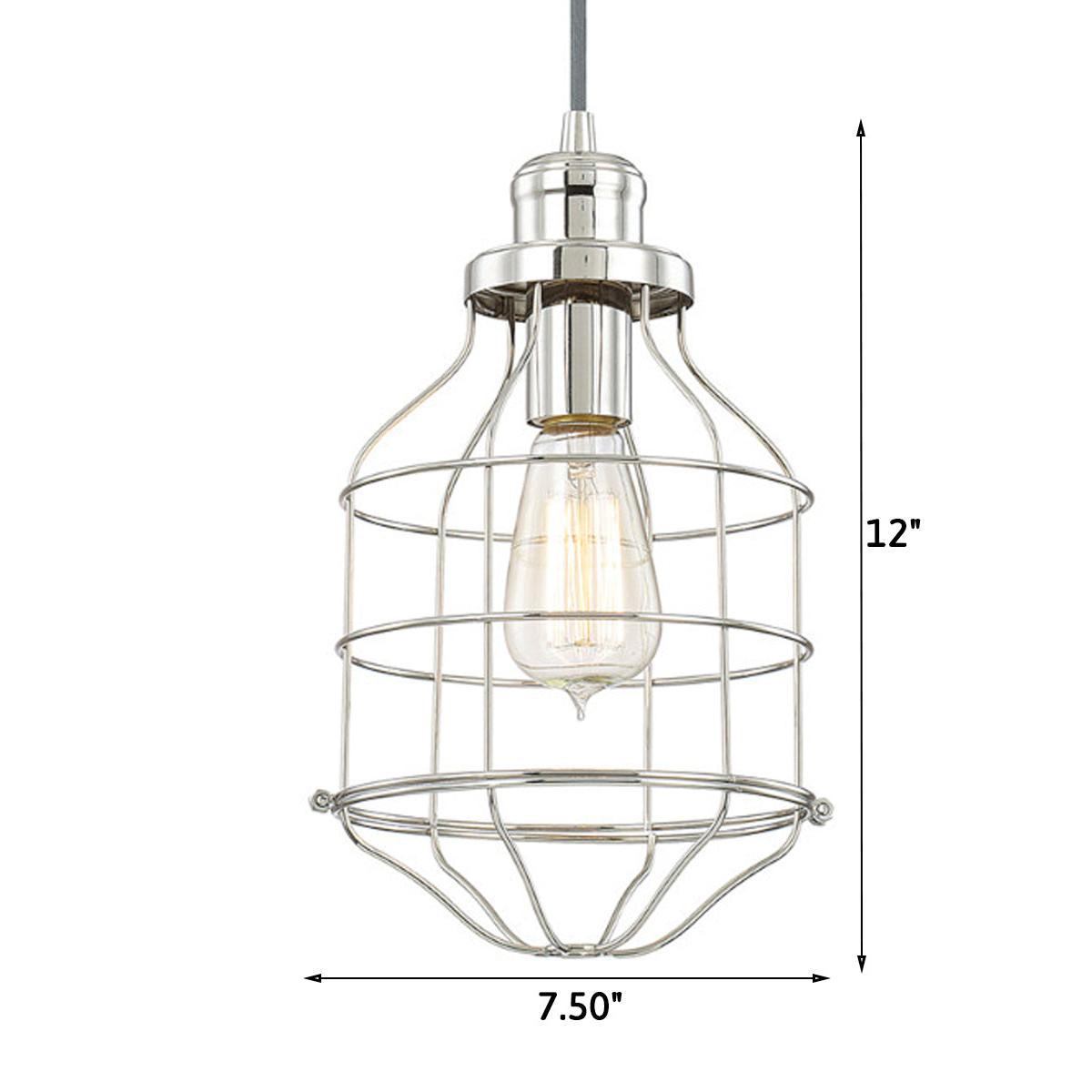 7.5"W Daudin 1-Light Pendant Polished Nickel