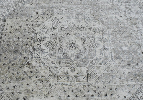 7.8x9.8 Rug, Abstract Blue and Gray Rug made with Viscose Art Silk, Living, Dinning and Bedroom Rug | TRD0091AR7898-Area Rug-Parc Decor