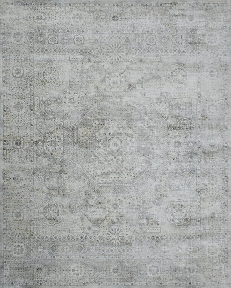 7.8x9.8 Rug, Abstract Blue and Gray Rug made with Viscose Art Silk, Living, Dinning and Bedroom Rug | TRD0091AR7898-Area Rug-Parc Decor