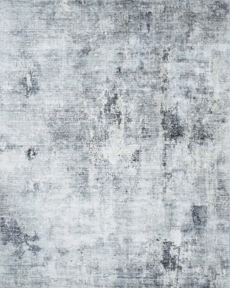 7.8x9.8 Rug, Abstract Blue and Gray Rug made with Viscose Art Silk, Living, Dinning and Bedroom Rug | TRD0092AR7898-Area Rug-Parc Decor