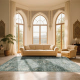 7ft x 5ft Vintage Indoor Non-Slip Washable Large Area Rugs for Bedroom Living Room