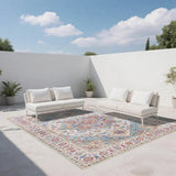 7ft x 5ft Vintage Indoor Non-Slip Washable Large Area Rugs for Bedroom Living Room