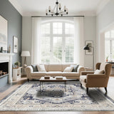 7ft x 5ft Vintage Indoor Non-Slip Washable Large Area Rugs for Bedroom Living Room