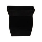 8” Fluted Metal Square Planter-Parc Decor
